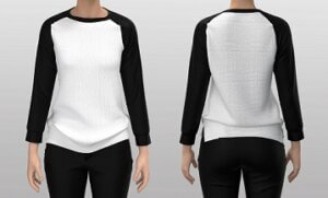 woman blank sweater front back views 300x181 - لبس رياضي نسائي محتشم