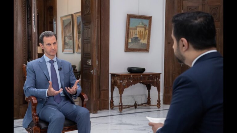 تصريحات بشار الأسد مع سكاي نيوز
